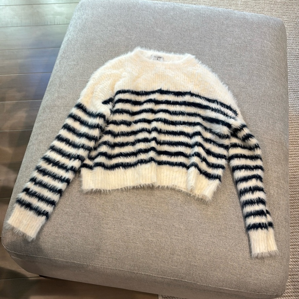 La Ligne white + blue striped sweater - Size XS